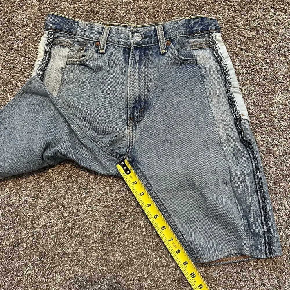 SAMI MIRO VINTAGE Women's Porterhouse Long Denim Short Size XS
